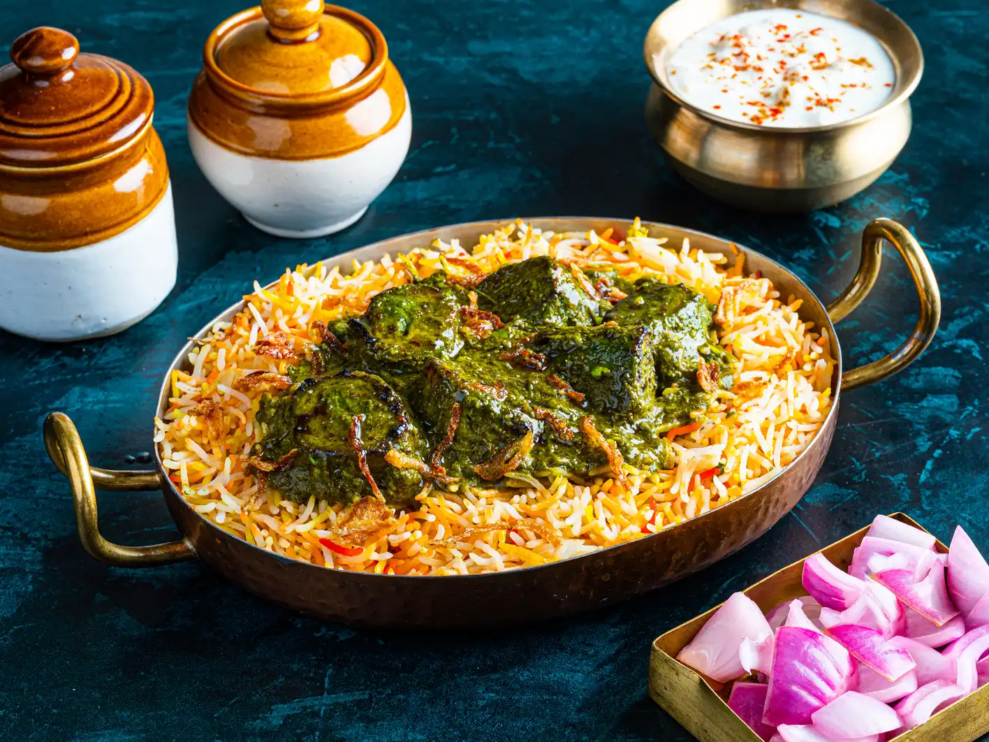 Chaap Haryali Biryani